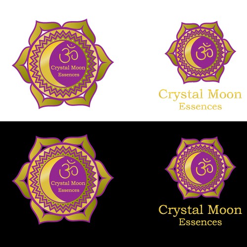 Design Logo for Crystal Moon Essences - remedies for harmonic rebalance and well-being di pemacreative