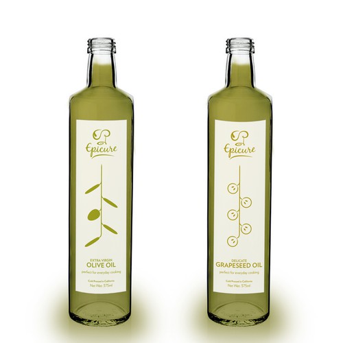 Epicure Olive Oil label Design Design by lu_24