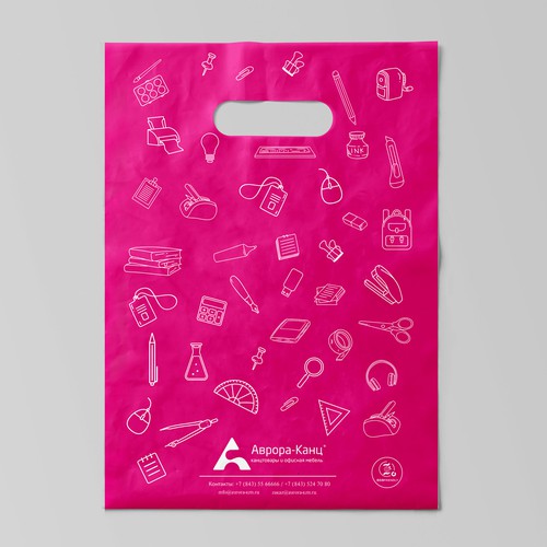 Plastic eco bag-ontwerp door wennyprame