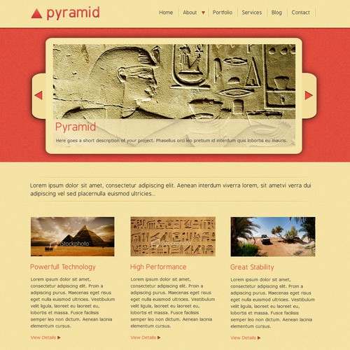 1-3 Page Website Template Design von Devio