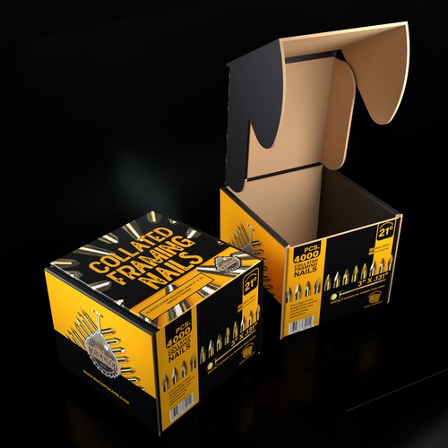 Dare to Impress: Design a Modern and Sleek Nail Box Packaging Design by ANGEL PackLab