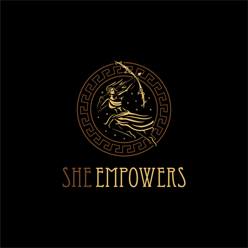 SHEempowers - luxurious design of a woman preferrably in some kind of a circle to appeal to women professionals Design by O'Laa