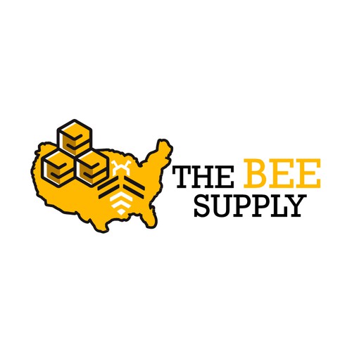 New Texas Bee Supply Logo Design réalisé par dianagargarita