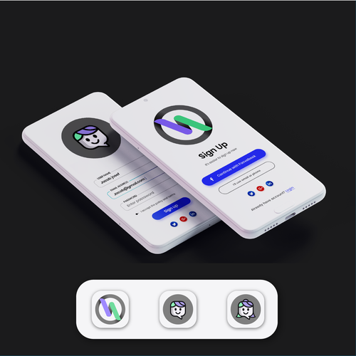 Logo and Avatar Design for AI Interview Assistant Startup Design by A&E creative™