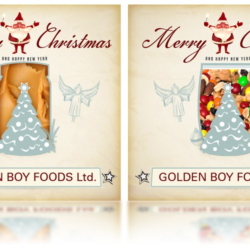 card or invitation for Golden Boy Foods デザイン by M A D H A N