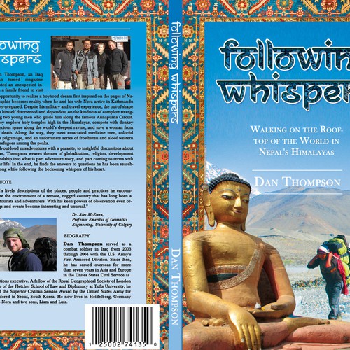 Design an exotic,  Nepal-themed travel book cover  デザイン by Sun_