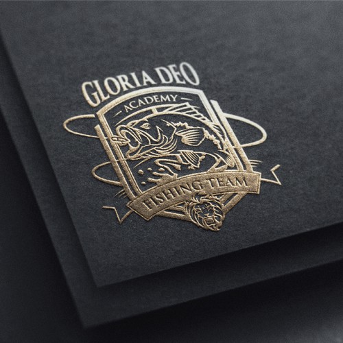 Gloria Deo Bass Fishing Team Logo Design by Deel DL