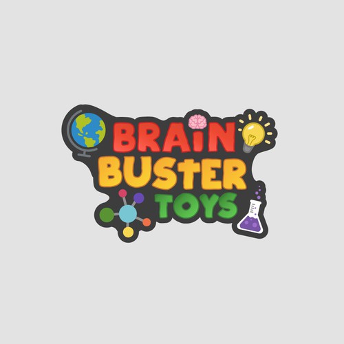 Brain Buster Toys Logo & Social Media Contest. Design by BrainstormingDsg