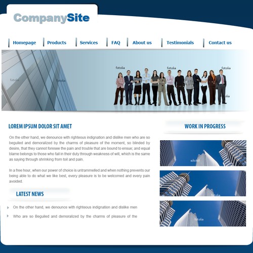 1-3 Page Website Template Design von snoods