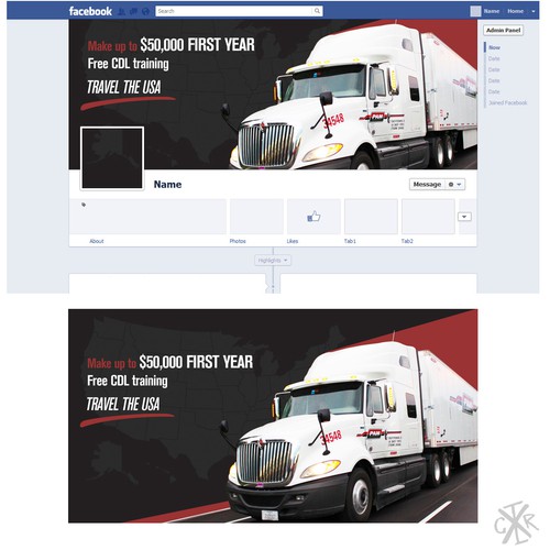 Create A Facebook Ad For A Truck Driver Training Company Banner Ad Contest 2048