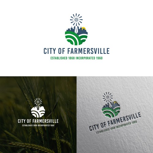 City of Farmersville Logo Design by TwoPlusOne