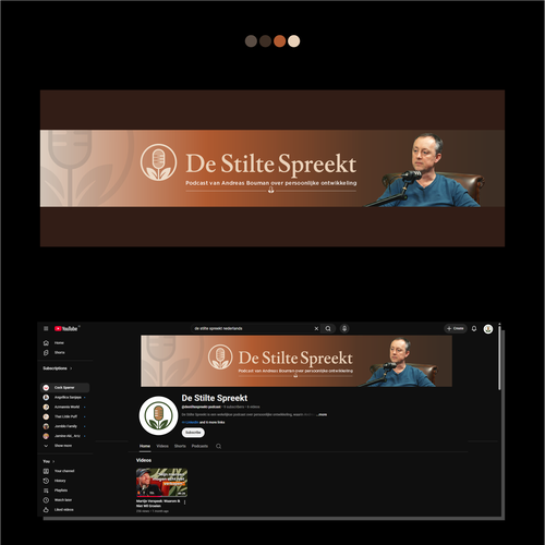 "De Stilte Spreekt" winning Logo & brand identity pack