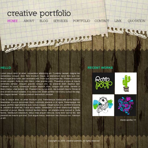 1-3 Page Website Template Design von NEX Creative