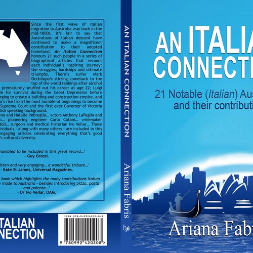 An Italian Connection: book cover design Diseño de CANDesigner