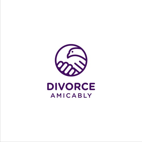 Logo for a new, healthy way for reasonable people to divorce Design by @GadjahDesign