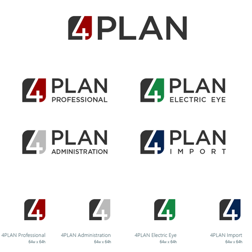 4PLAN Logo and Icons Design by lyubozar