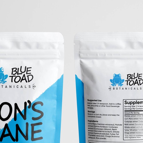 Blue Toad Botanicals™ Needs A Fun & Creative Package Design! Design by Space pilot