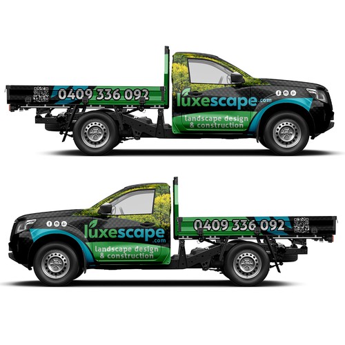 Design a luxury truck wrap for an innovative landscaping firm Design by ssrihayak