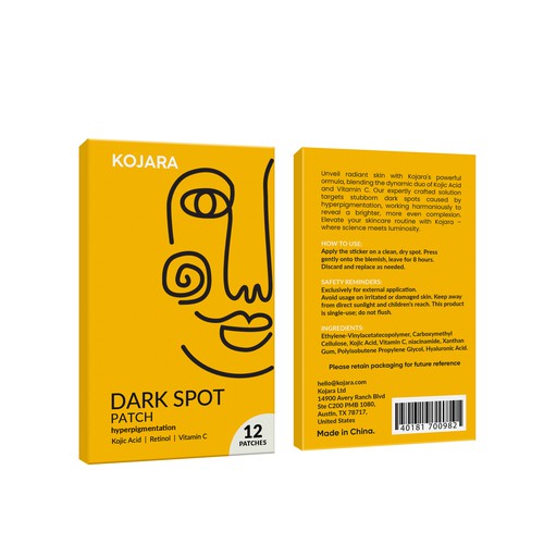 DARK SPOT PATCH PACKAGING Design by Rajith Shantha