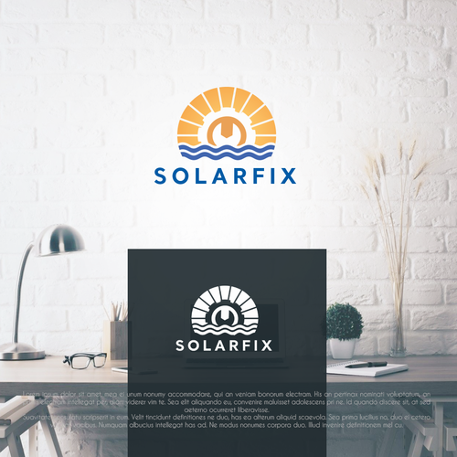 Solar maintenance, repair and servicing company Design by pixelgarden