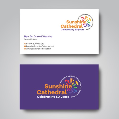 Business Card for Growing Progressing LGBTQ Church Design by Birendra Chandra Das