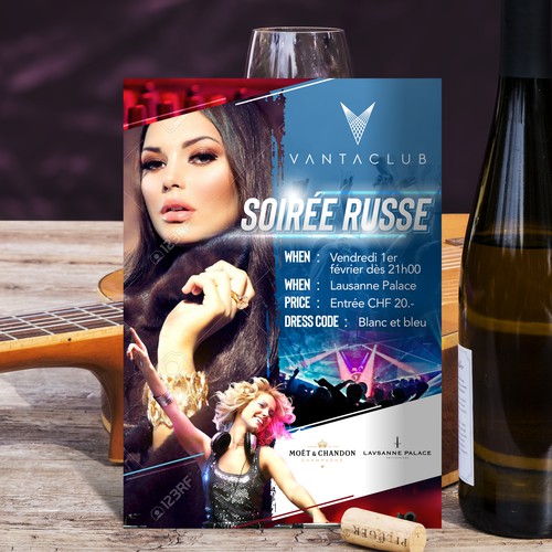 Postal, flyer o impreso propuesta en el concurso por Y&B