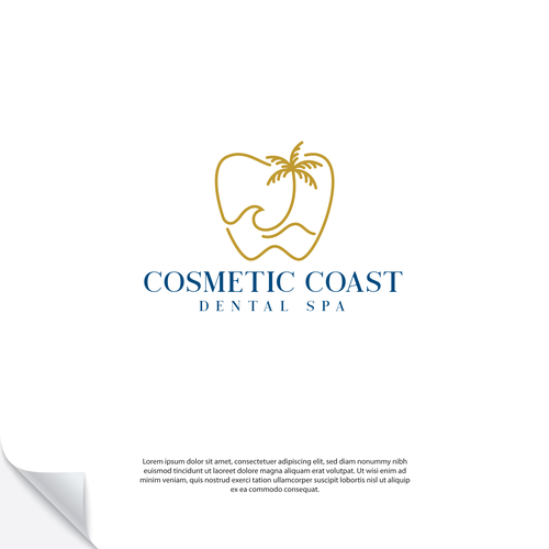 Design old money aesthetic for boutique cosmetic dental office located on the coast on NC Design by airdesigns24