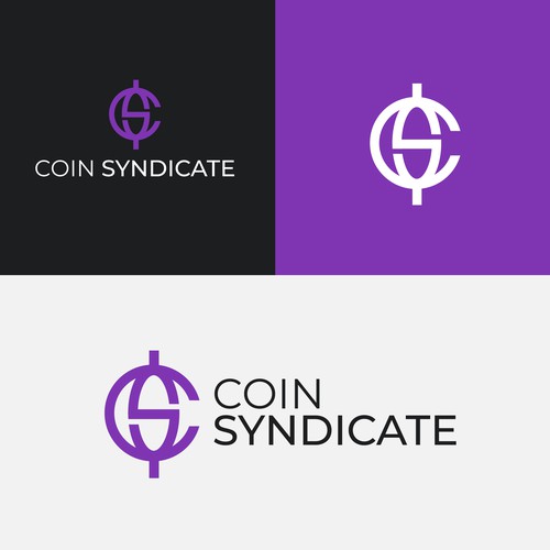 Logo for Coin Syndicate Influencer Agency Design by Ideaplane Studio