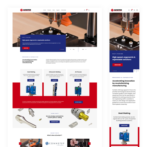 Sonitek Corp web design proposal