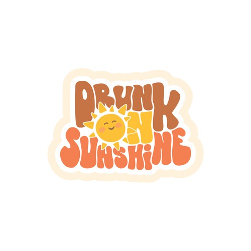 Retro Sunshine logo for new merch company Design by Laura Michelmore