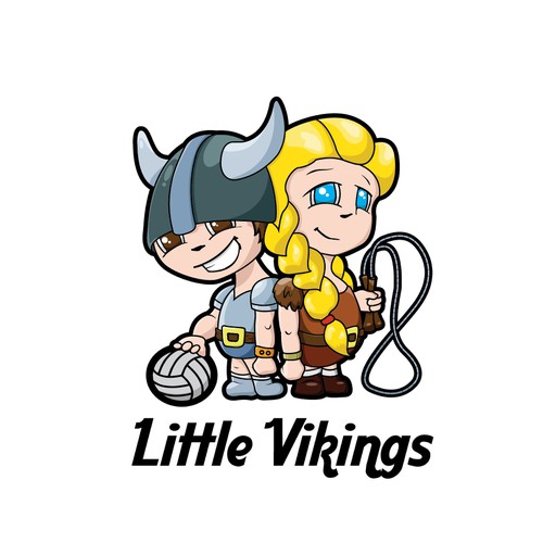 Cartoon Viking For Sporty Kids Logo Design Contest 99designs