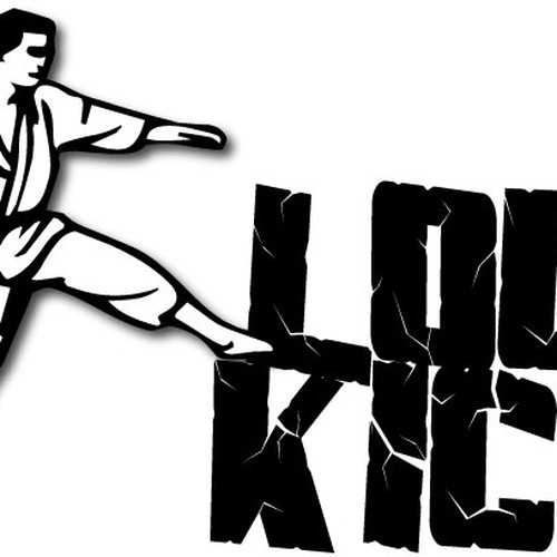 Awesome logo for MMA Website LowKick.com! Design by Andrea S