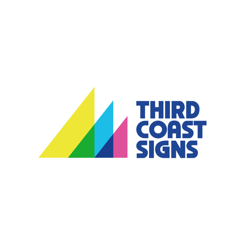 New vibrant business logo and branding for a sign making company serving Chicago Design by NinjaMouse™
