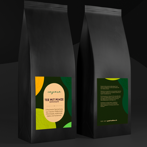 Design Cascara tea label di dsnalexhoffmann