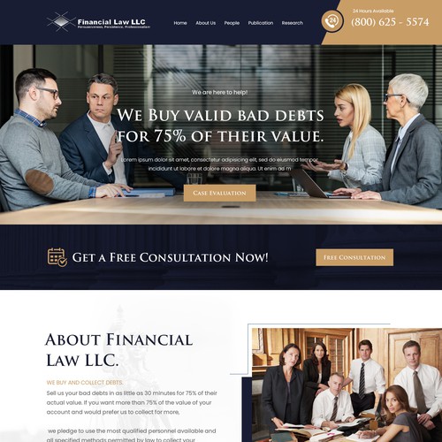 Debt Collection Website Design by Ilmash Network