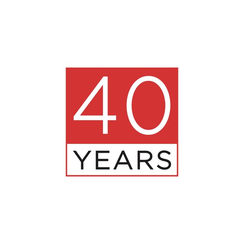 Looking for a modern, expressive 40 years jubilee logo Design by kungs