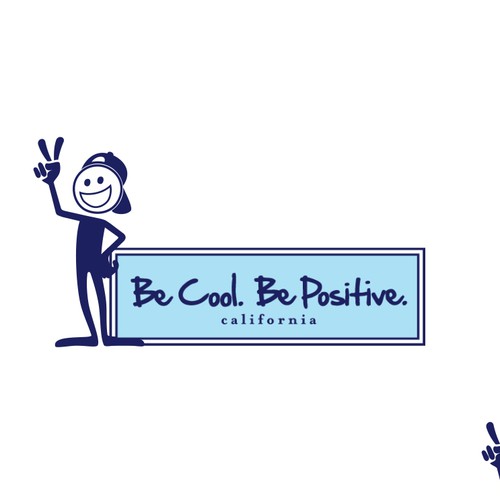 Be Cool. Be Positive. | California Headwear Ontwerp door Muriel c