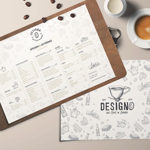 Designo Speisekarte Menu Contest 99designs