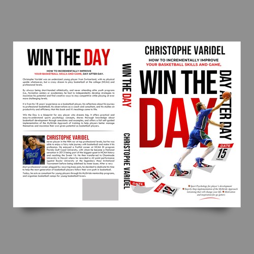 Book design - A book about basketball improvement and sport psychology Design by Yna