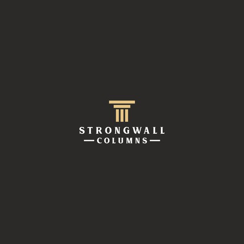 Design a strength related logo to promote strong columns Design by Purple V design