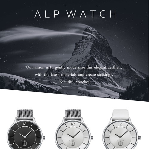 Logo for  swiss alp watch company Design réalisé par iamdendi