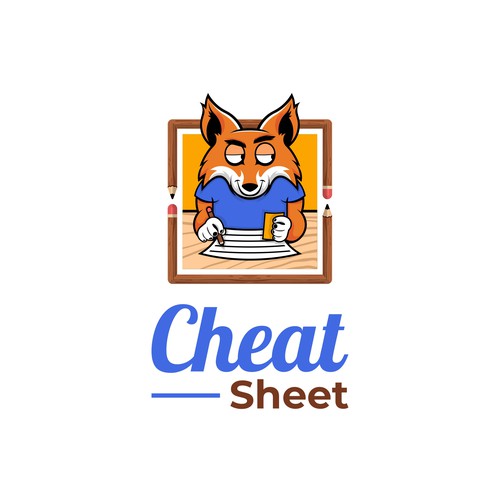 Unique descriptive combo mascot Logo that embodies the action of cheating on a test & shortcuts Design von DevDevit   ★ ★ ★ ★ ★