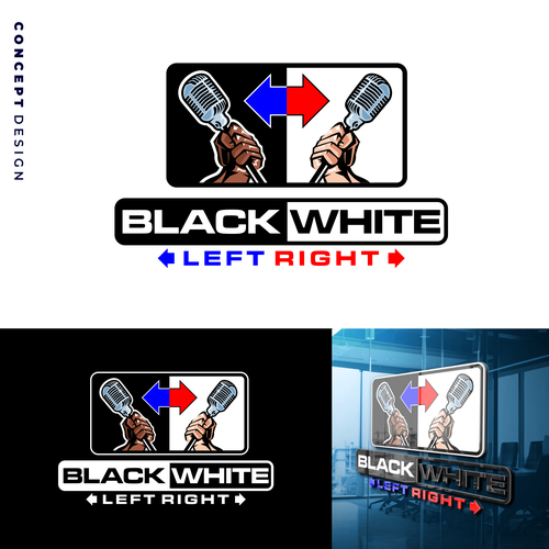 Need a simple, clever, but professional logo and text for our political podcast! Design by Grace's_Secret