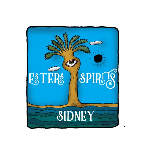 New Australian Craft Distilling Logo and Label for booze company Ester Distilling Design by Windmill Designer™