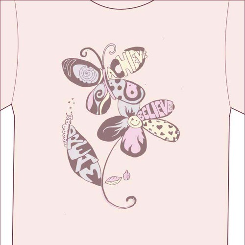 Positive Statement T-Shirts for Women & Girls Design von girinath