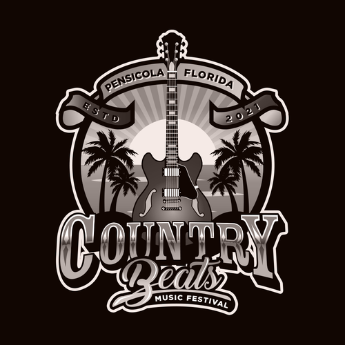 Iconic logo for iconic event for country music festivals in Florida Design by Jacob Gomes