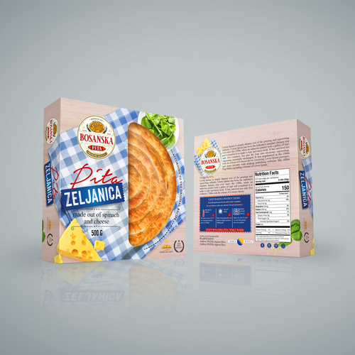 Bosanska Pita (Balkan Pastry) Needs a New Packaging Design Design by mr adii