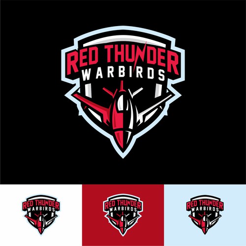 RED THUNDER LOGO Design by Barokah Studio