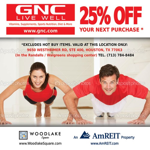Create an ad for GNC | Postcard, flyer or print contest