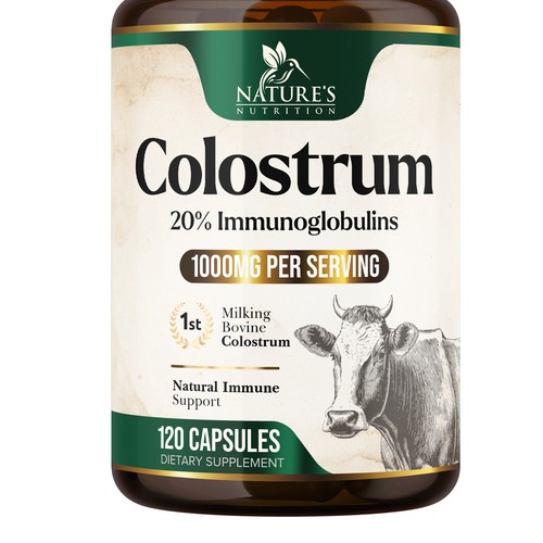 Powerful, Colostrum Design Needed for Nature's Nutrition Design by UnderTheSea™